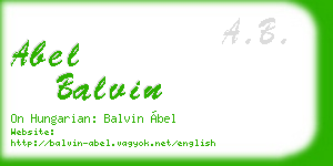 abel balvin business card
