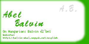 abel balvin business card